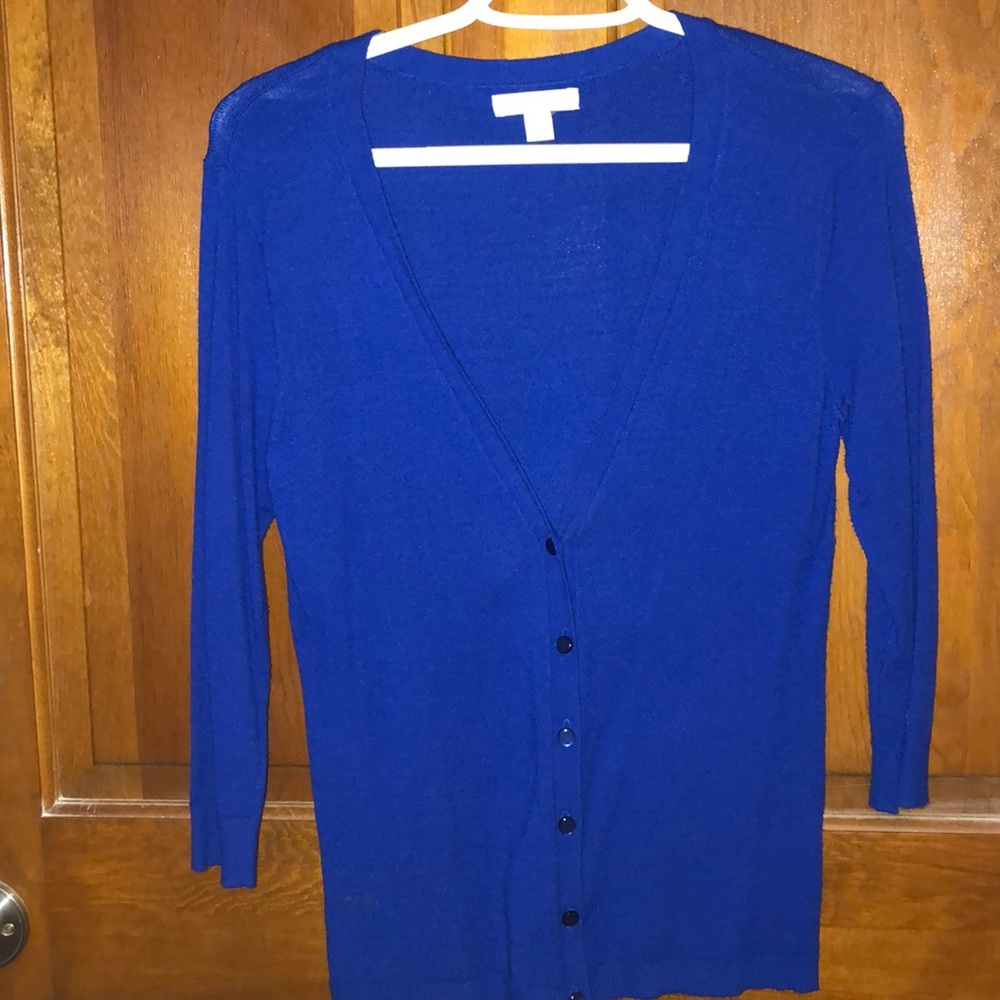 Royal blue cardigan